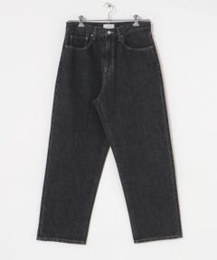 DENIM WIDE TAPERED PANTS