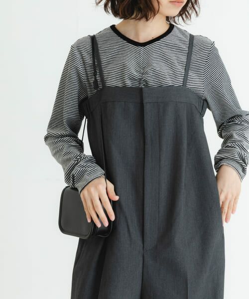 URBAN RESEARCH/アーバンリサーチ 『MADE IN JAPAN』ベロアボーダーシャーリングカットソー OFF×BLACK FREE URBAN RESEARCH/アーバンリサーチ 『MADE IN JAPAN』ベロアボーダーシャーリングカットソー OFF×BLACK FREE