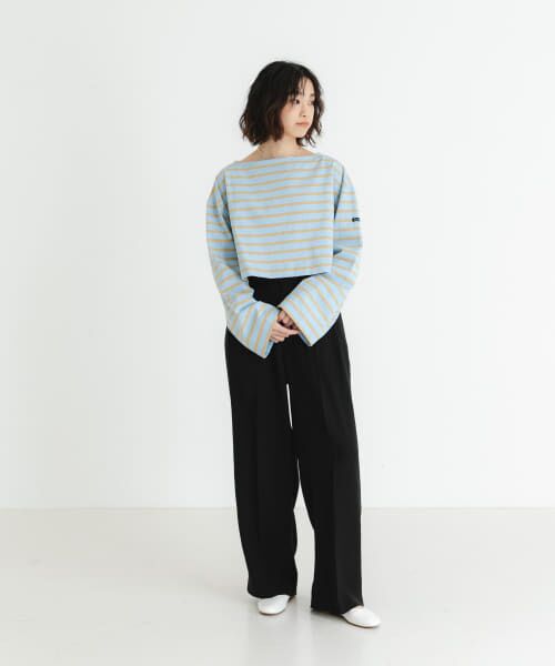 URBAN RESEARCH / アーバンリサーチ Tシャツ | 『WEB/一部店舗限定』『別注』Le minor×UR　Border cropped Tee | 詳細19