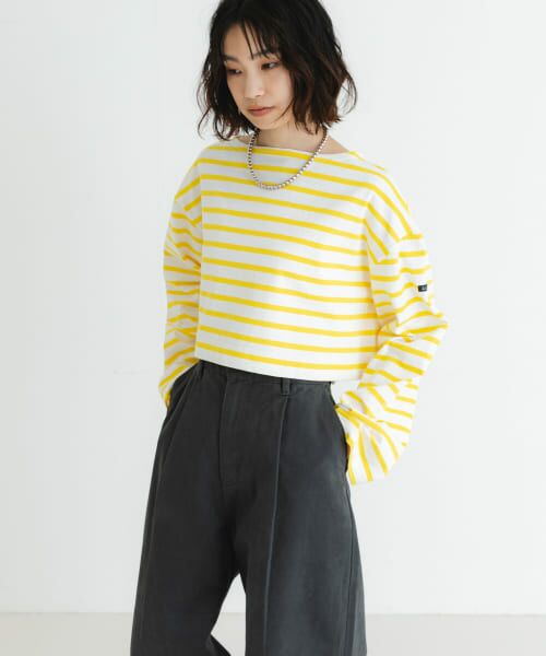 URBAN RESEARCH / アーバンリサーチ Tシャツ | 『WEB/一部店舗限定』『別注』Le minor×UR　Border cropped Tee | 詳細23