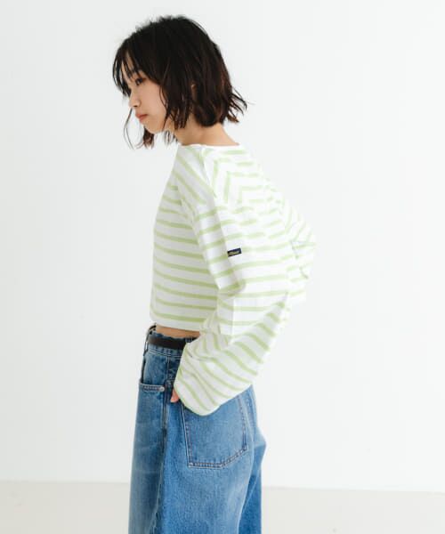 URBAN RESEARCH / アーバンリサーチ Tシャツ | 『WEB/一部店舗限定』『別注』Le minor×UR　Border cropped Tee | 詳細30