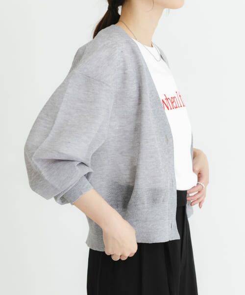 URBAN RESEARCH / アーバンリサーチ カーディガン・ボレロ | new basic　リネン混スポンディッシュニットカーディガン | 詳細15