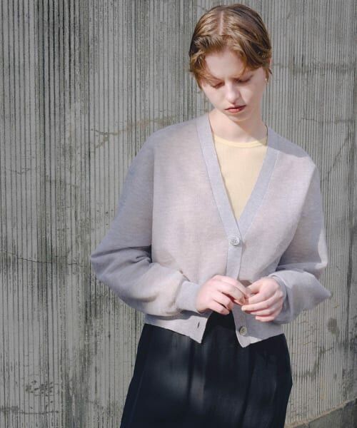 URBAN RESEARCH / アーバンリサーチ カーディガン・ボレロ | new basic　リネン混スポンディッシュニットカーディガン | 詳細19