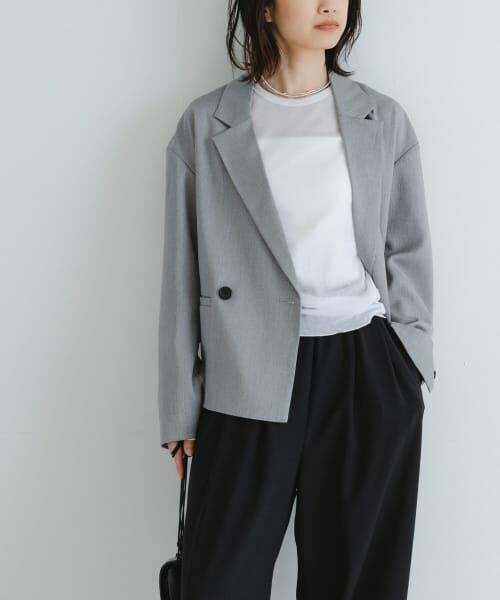 URBAN RESEARCH/アーバンリサーチ 『UR TECH DRYLUXE』ツイードジャケット GRAY FREE URBAN RESEARCH/アーバンリサーチ 『UR TECH DRYLUXE』ツイードジャケット GRAY FREE
