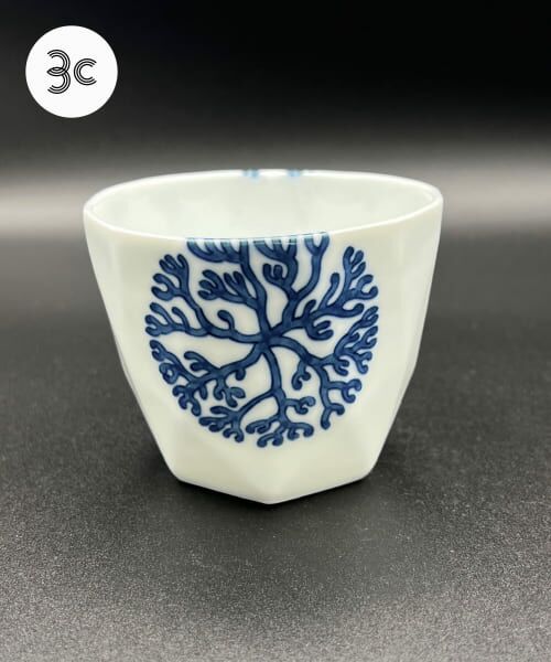 URBAN RESEARCH/アーバンリサーチ 寿芳窯 面取コップ小 青 0 URBAN RESEARCH/アーバンリサーチ 寿芳窯 面取コップ小 青 0