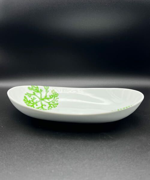 URBAN RESEARCH/アーバンリサーチ 寿芳窯 楕円カレー皿 緑 0 URBAN RESEARCH/アーバンリサーチ 寿芳窯 楕円カレー皿 緑 0