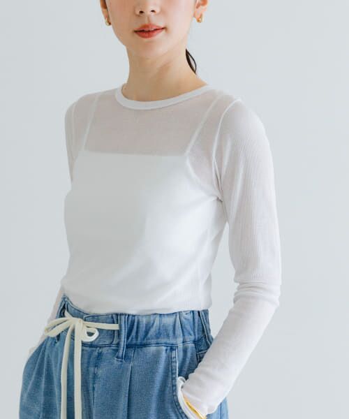 URBAN RESEARCH/アーバンリサーチ 『MADE IN JAPAN』シアーテレコカットソー WHITE FREE URBAN RESEARCH/アーバンリサーチ 『MADE IN JAPAN』シアーテレコカットソー WHITE FREE