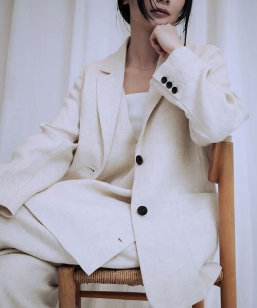 URBAN RESEARCH/アーバンリサーチ new basic リネンテーラードジャケット NATURAL FREE URBAN RESEARCH/アーバンリサーチ new basic リネンテーラードジャケット NATURAL FREE