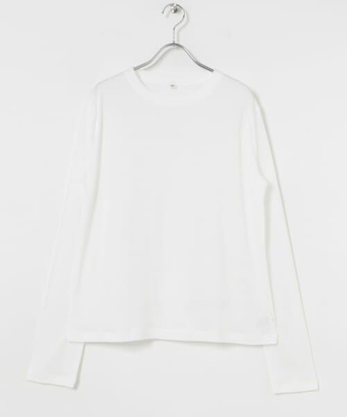 URBAN RESEARCH/アーバンリサーチ HAKUJI Cellulose cotton Long-Sleeve Pullover White one URBAN RESEARCH/アーバンリサーチ HAKUJI Cellulose cotton Long-Sleeve Pullover White one