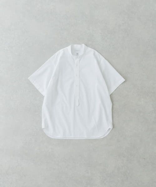 URBAN RESEARCH/アーバンリサーチ new basic THOMAS MASON BAND PULLOVER SHIRTS WHITE M URBAN RESEARCH/アーバンリサーチ new basic THOMAS MASON BAND PULLOVER SHIRTS WHITE M