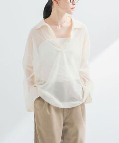 ラミー混スキッパーシアーニット (ニット・セーター)|URBAN ラミー混スキッパーシアーニット (ニット・セーター)|URBAN