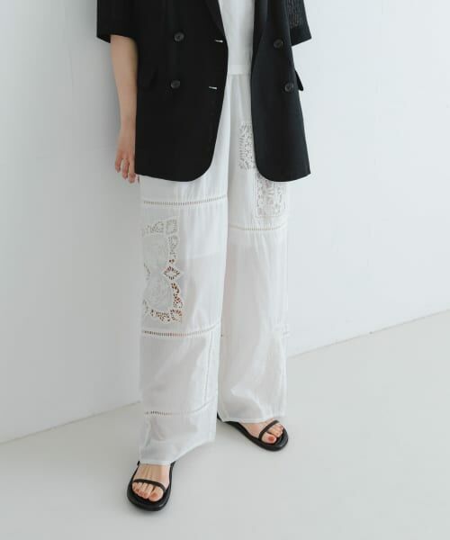 URBAN RESEARCH/アーバンリサーチ パッチワークレースイージーパンツ OFF FREE URBAN RESEARCH/アーバンリサーチ パッチワークレースイージーパンツ OFF FREE