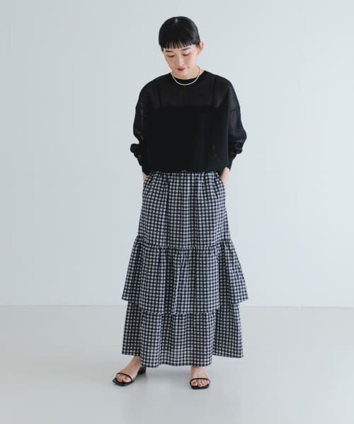 URBAN RESEARCH / アーバンリサーチ スカート | サッカーティアードロングスカート | 詳細13