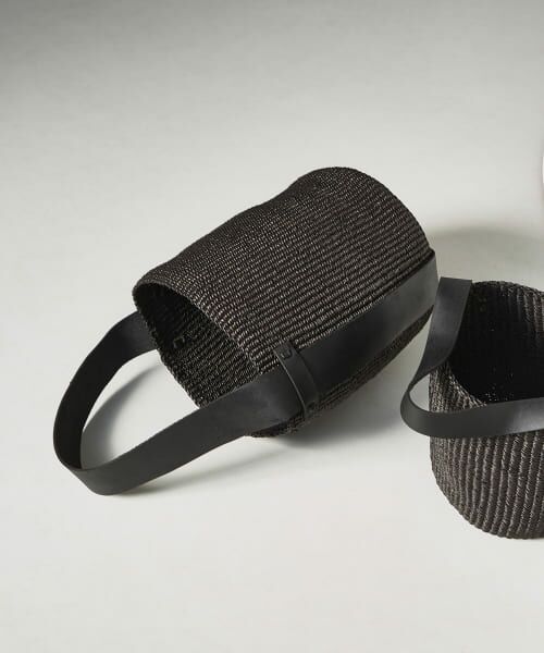 URBAN RESEARCH/アーバンリサーチ ニャリガバスケットバッグM BLACK - URBAN RESEARCH/アーバンリサーチ ニャリガバスケットバッグM BLACK -