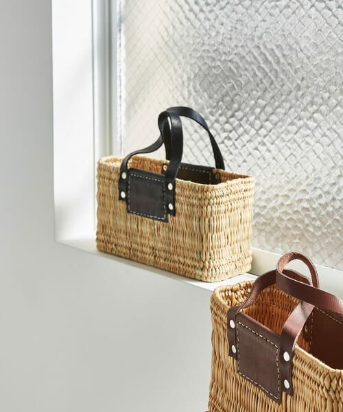 URBAN RESEARCH/アーバンリサーチ ストローカゴバッグ BLACK - URBAN RESEARCH/アーバンリサーチ ストローカゴバッグ BLACK -