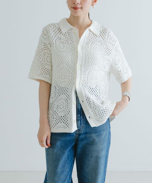 URBAN RESEARCH/アーバンリサーチ Levi's SWEATER CAMP SHIRTS POINTELLE S URBAN RESEARCH/アーバンリサーチ Levi's SWEATER CAMP SHIRTS POINTELLE S