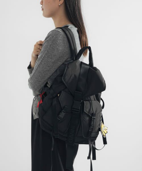 GANNI Recycled Tech Backpack （リュック・バックパック