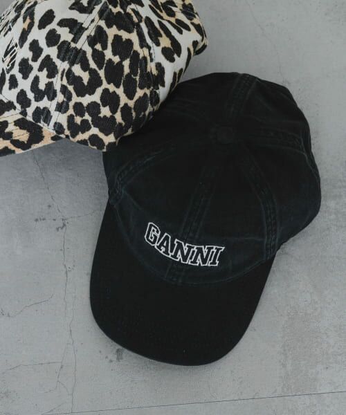 URBAN RESEARCH/アーバンリサーチ GANNI Cap Hat Black - URBAN RESEARCH/アーバンリサーチ GANNI Cap Hat Black -