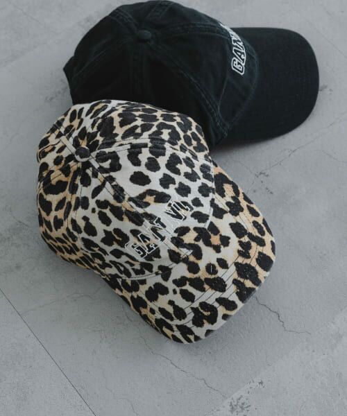 URBAN RESEARCH/アーバンリサーチ GANNI Cap Hat Print Leopard - URBAN RESEARCH/アーバンリサーチ GANNI Cap Hat Print Leopard -