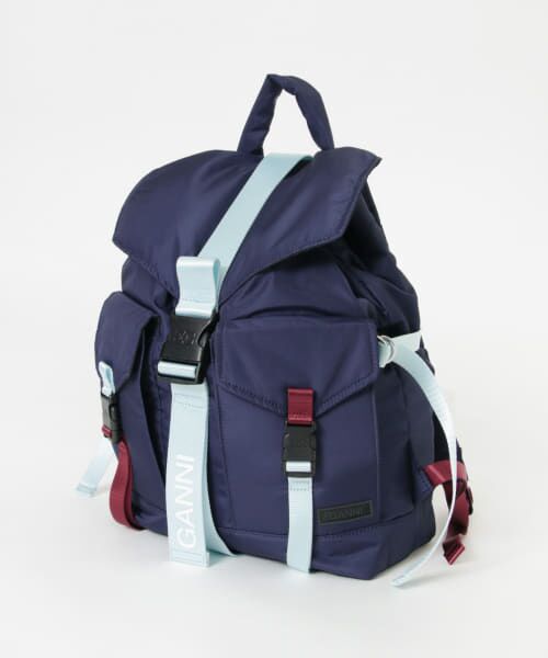 URBAN RESEARCH/アーバンリサーチ GANNI Recycled Tech Backpack Peacoat - URBAN RESEARCH/アーバンリサーチ GANNI Recycled Tech Backpack Peacoat -