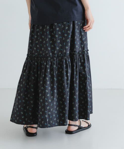 URBAN RESEARCH / アーバンリサーチ スカート | GANNI　Printed Cotton Smock Skirt | 詳細1