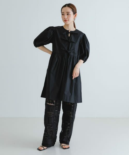URBAN RESEARCH / アーバンリサーチ ワンピース | GANNI　Cotton Poplin Mini Dress | 詳細6