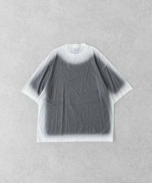 URBAN RESEARCH/アーバンリサーチ GGG Fade Print Crew-Neck Short-Sleeve T-shirts WHTxCHL L URBAN RESEARCH/アーバンリサーチ GGG Fade Print Crew-Neck Short-Sleeve T-shirts WHTxCHL L