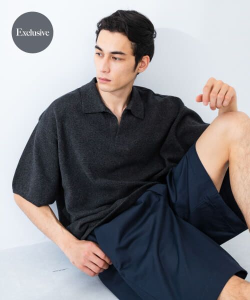 別注』crepuscule×URBAN RESEARCH Linen Skipper Polo （ニット