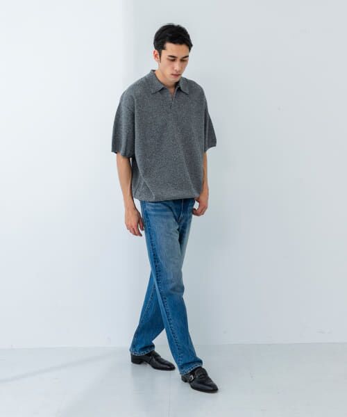 別注』crepuscule×URBAN RESEARCH Linen Skipper Polo （ニット