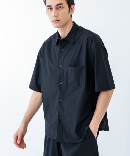URBAN RESEARCH/アーバンリサーチ FREEZY SNAP SHIRTS BLACK M URBAN RESEARCH/アーバンリサーチ FREEZY SNAP SHIRTS BLACK M