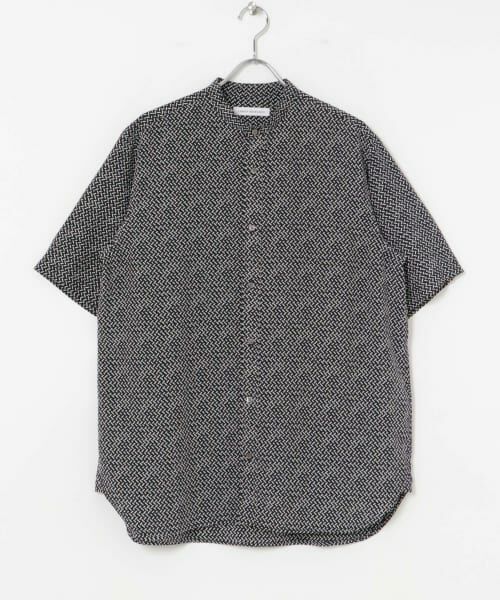 セール】 PRINT BAND COLLAR SHIRTS （シャツ・ブラウス