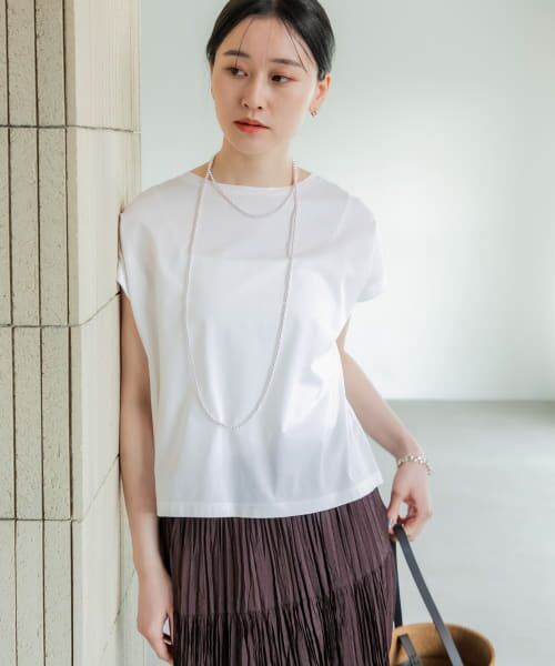 URBAN RESEARCH/アーバンリサーチ スーピマコットンボートネックカットソー WHITE FREE URBAN RESEARCH/アーバンリサーチ スーピマコットンボートネックカットソー WHITE FREE