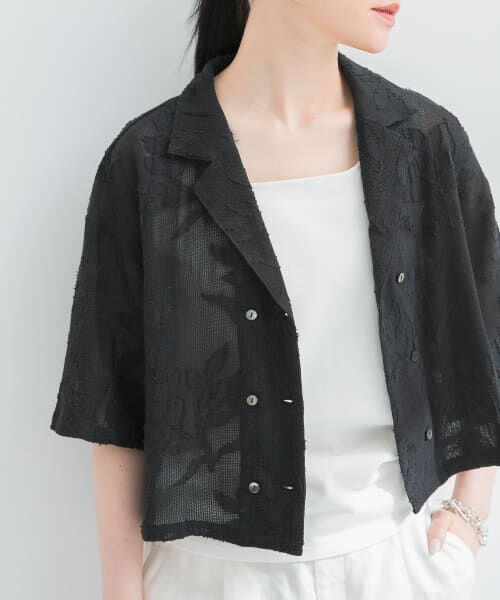 ♡専用♡ セール】 カラミジャガードショートシャツ (シャツ・ブラウス