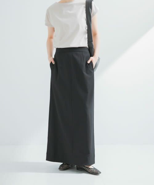 URBAN RESEARCH/アーバンリサーチ リネン混ロングスカート BLACK 38 URBAN RESEARCH/アーバンリサーチ リネン混ロングスカート BLACK 38