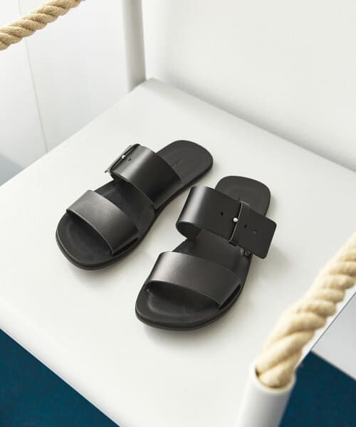 URBAN RESEARCH/アーバンリサーチ レザーサンダル BLACK 24 URBAN RESEARCH/アーバンリサーチ レザーサンダル BLACK 24