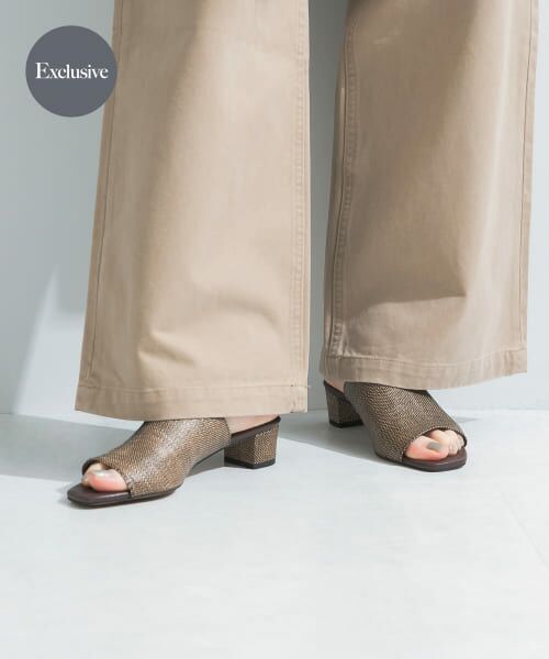 URBAN RESEARCH/アーバンリサーチ 『別注』 MILLIWM×URBAN RESEARCH オープントゥミュール ブラウン 37 URBAN RESEARCH/アーバンリサーチ 『別注』 MILLIWM×URBAN RESEARCH オープントゥミュール ブラウン 37