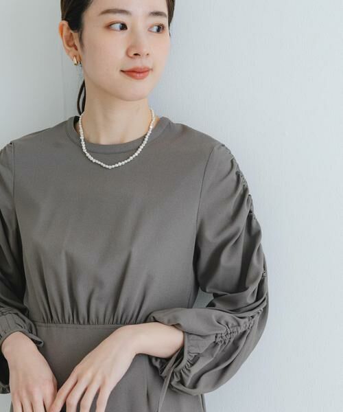 URBAN RESEARCH / アーバンリサーチ ドレス | LA MAISON　ギャザースリーブワンピース | 詳細1