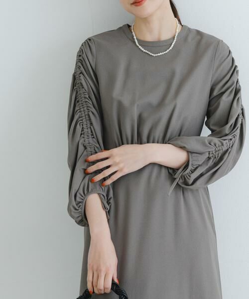 URBAN RESEARCH / アーバンリサーチ ドレス | LA MAISON　ギャザースリーブワンピース | 詳細2