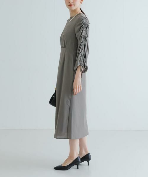 URBAN RESEARCH / アーバンリサーチ ドレス | LA MAISON　ギャザースリーブワンピース | 詳細4