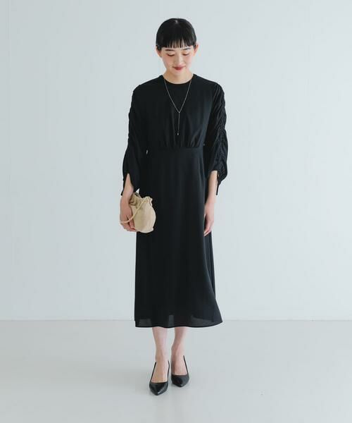 URBAN RESEARCH / アーバンリサーチ ドレス | LA MAISON　ギャザースリーブワンピース | 詳細13