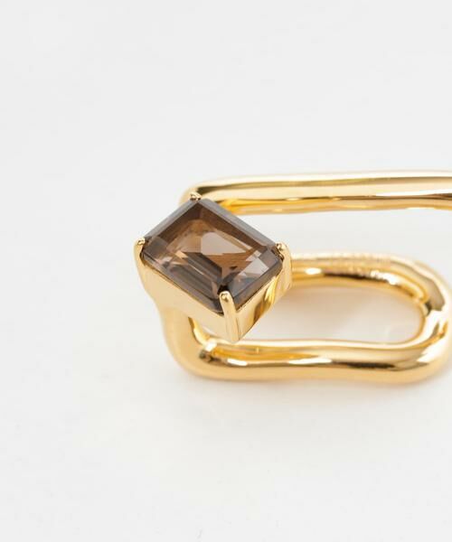 URBAN RESEARCH / アーバンリサーチ ピアス・イヤリング | LA SOEUR　レクタングルストーンクリップイヤカフ | 詳細2