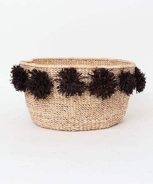 URBAN RESEARCH/アーバンリサーチ Indego Africa Black Pom Basket ブラック系その他 one URBAN RESEARCH/アーバンリサーチ Indego Africa Black Pom Basket ブラック系その他 one