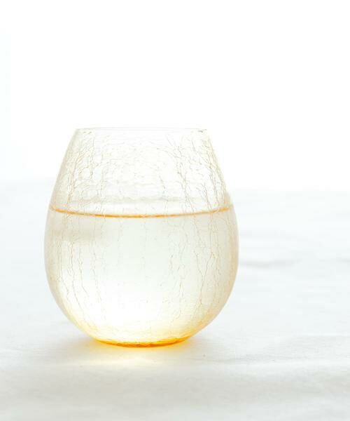 URBAN RESEARCH / アーバンリサーチ グラス・マグカップ | 『WEB限定』廣田硝子　花蕾　貫入　アンバー | 詳細1