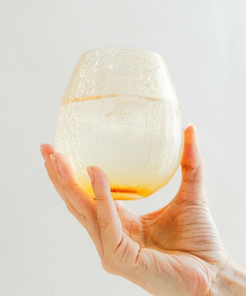 URBAN RESEARCH / アーバンリサーチ グラス・マグカップ | 『WEB限定』廣田硝子　花蕾　貫入　アンバー | 詳細4