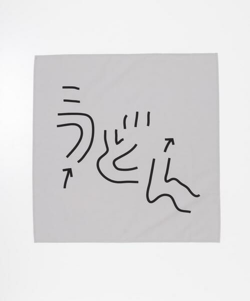 URBAN RESEARCH/アーバンリサーチ Masanao Hirayama うどん迷路 バンダナ ライトグレー - URBAN RESEARCH/アーバンリサーチ Masanao Hirayama うどん迷路 バンダナ ライトグレー -