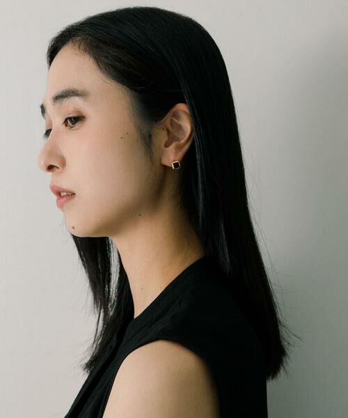 URBAN RESEARCH / アーバンリサーチ ピアス・イヤリング | decor『デコール』　石のピアス オニキス | 詳細2