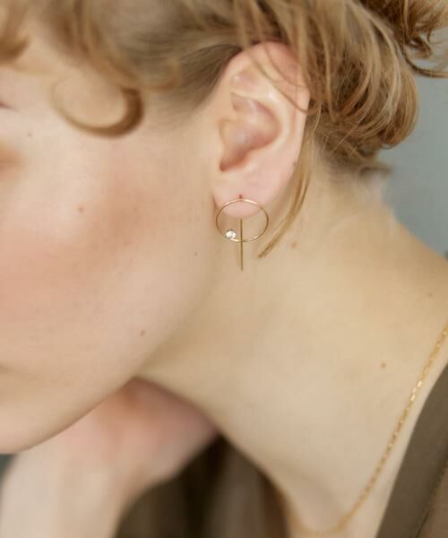 URBAN RESEARCH / アーバンリサーチ ピアス・イヤリング | decor『デコール』　18K TopazCirclePierce | 詳細1