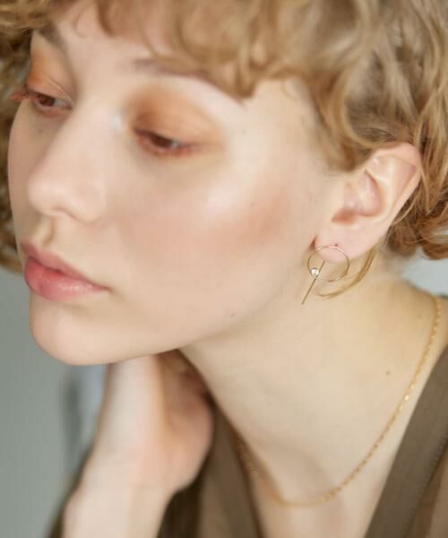 URBAN RESEARCH / アーバンリサーチ ピアス・イヤリング | decor『デコール』　18K TopazCirclePierce | 詳細3