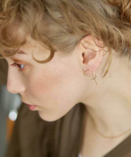 URBAN RESEARCH / アーバンリサーチ ピアス・イヤリング | decor『デコール』　18K TopazCirclePierce | 詳細4