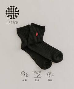 URBAN RESEARCH / アーバンリサーチ ソックス | 『UR TECH』ワイドリブ刺しゅうソックス